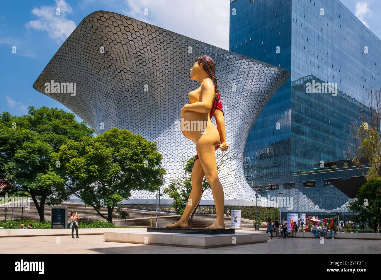 Il Museo Soumaya di città del Messico Foto Stock