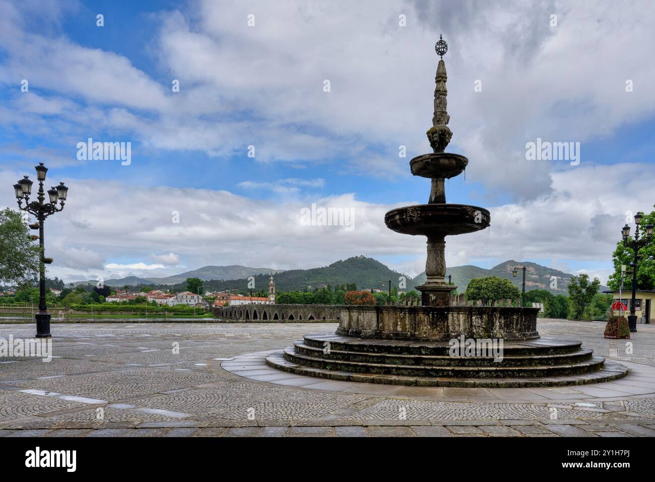 Fontana Noble, Ponte de Lima, Minho, Portogallo Foto Stock