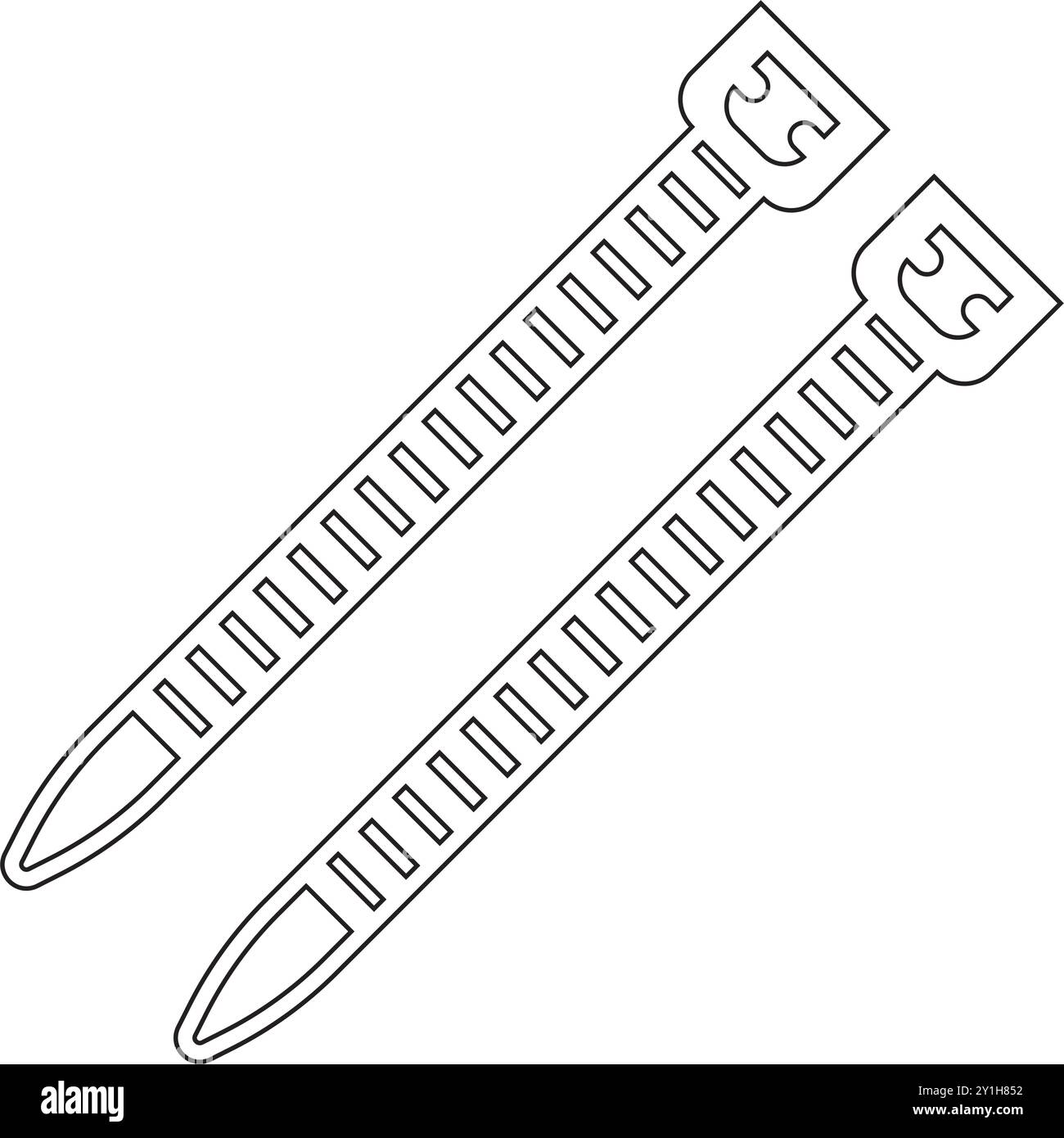 Icona della fascetta serrafili, illustrazione del design dell'elemento Illustrazione Vettoriale