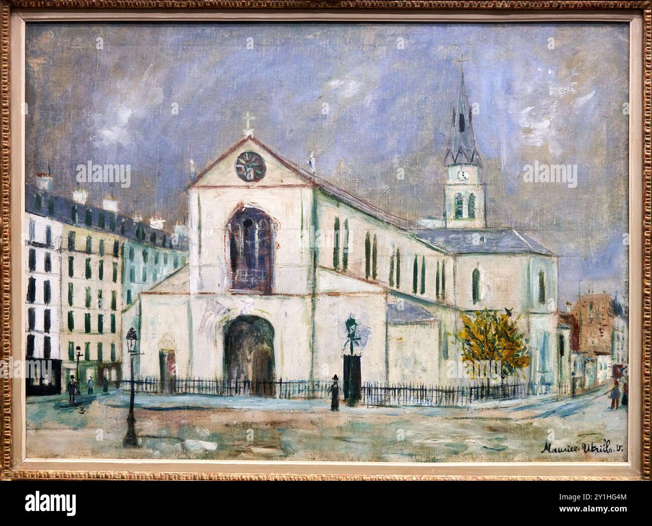 Maurice Utrillo (1883-1955), Église de Clignancourt, 1913-1915, Museo dell'Orangerie, Tuileries, Parigi, Francia. Foto Stock