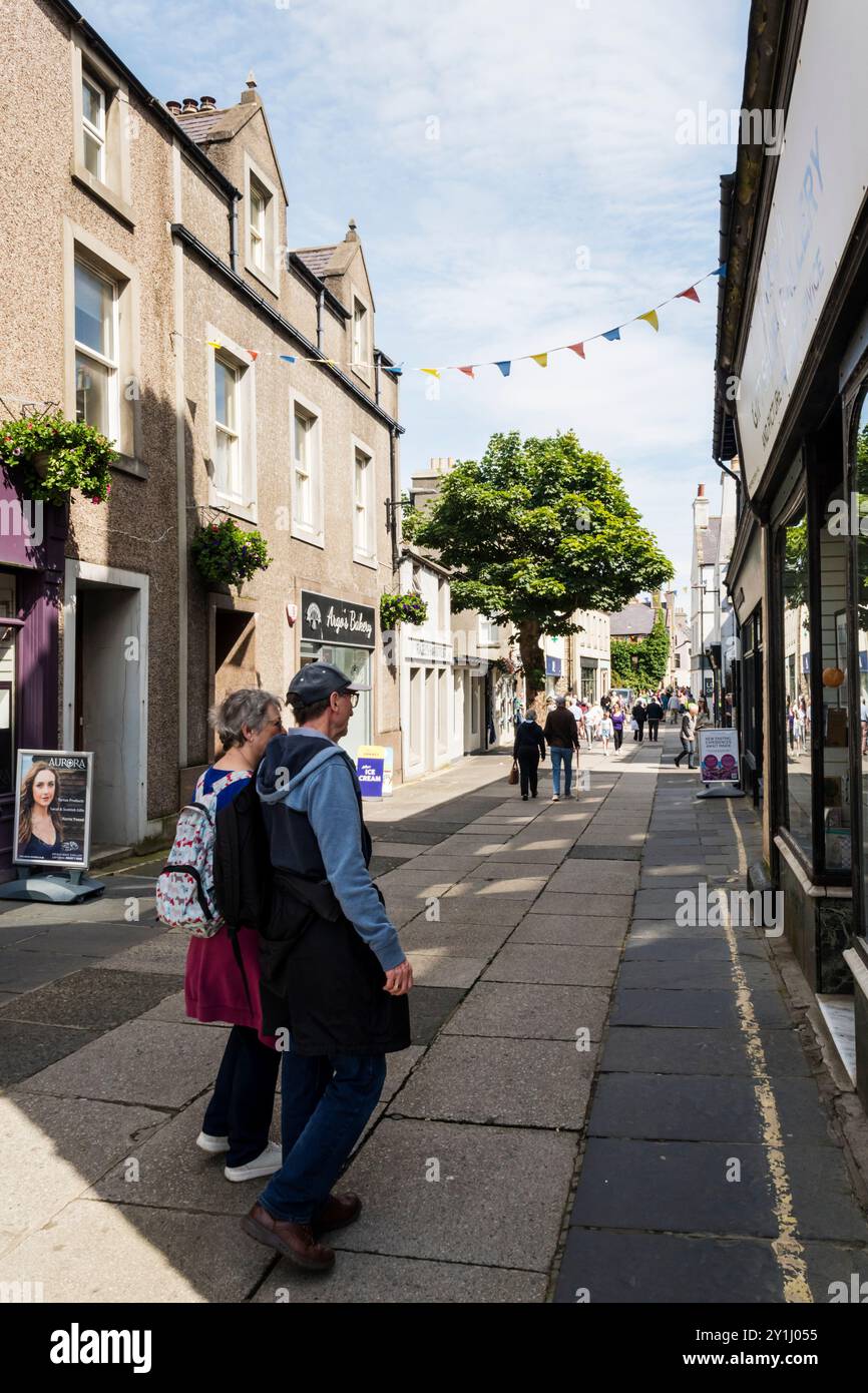 Albert Street a Kirkwall sulla Mainland Orkney. Foto Stock