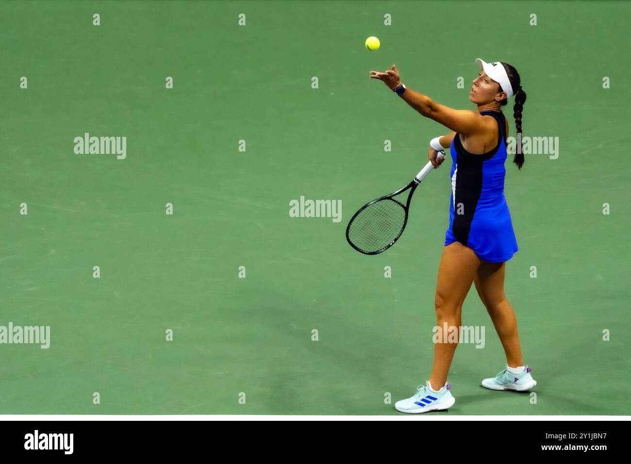 Jessica Pegula (USA) partecipa alle semifinali femminili degli US Open Tennis 2024. Foto Stock