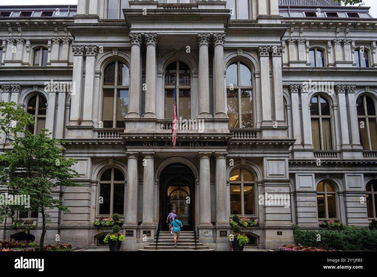 Old City Hall di Boston, nel centro della città di Boston Foto Stock