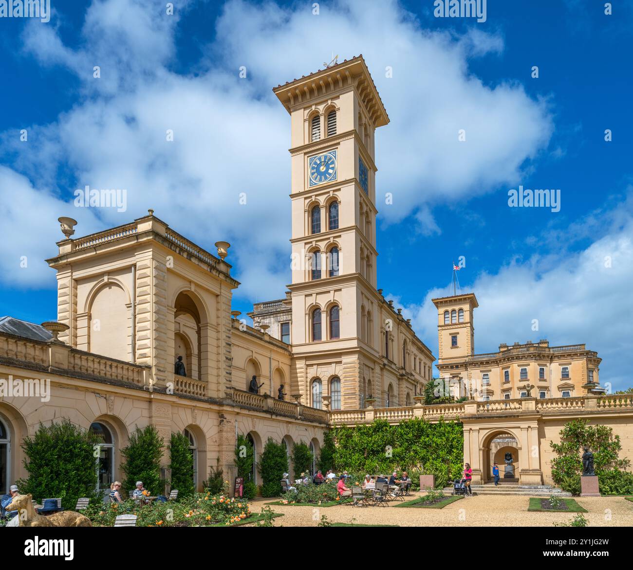 Caffè presso Osborne House, East Cowes, Isola di Wight, Inghilterra, Regno Unito Foto Stock