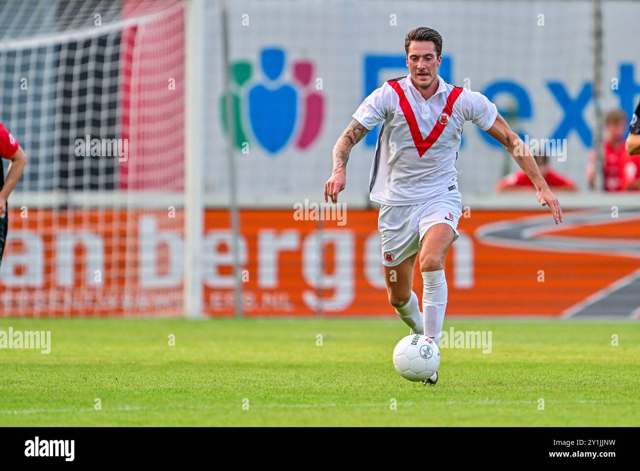 Groesbeek, Paesi Bassi. 7 settembre 2024. GROESBEEK, 07-09-2024, Sportpark Zuid, Betnation Divisie. Dutch Tweede Divisie, stagione calcistica 2024/2025. Giocatore dell'AFC Tim Linthorst durante il match de Treffers - AFC. Crediti: Pro Shots/Alamy Live News Foto Stock