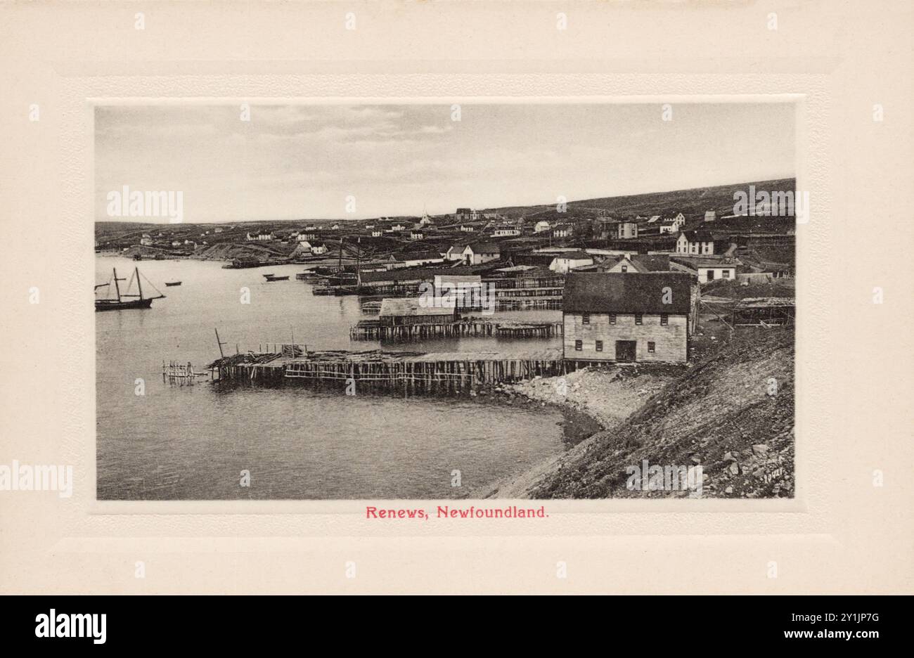 Rinnova Terranova Canada, cartolina degli anni '1910-'20. fotografo non identificato Foto Stock