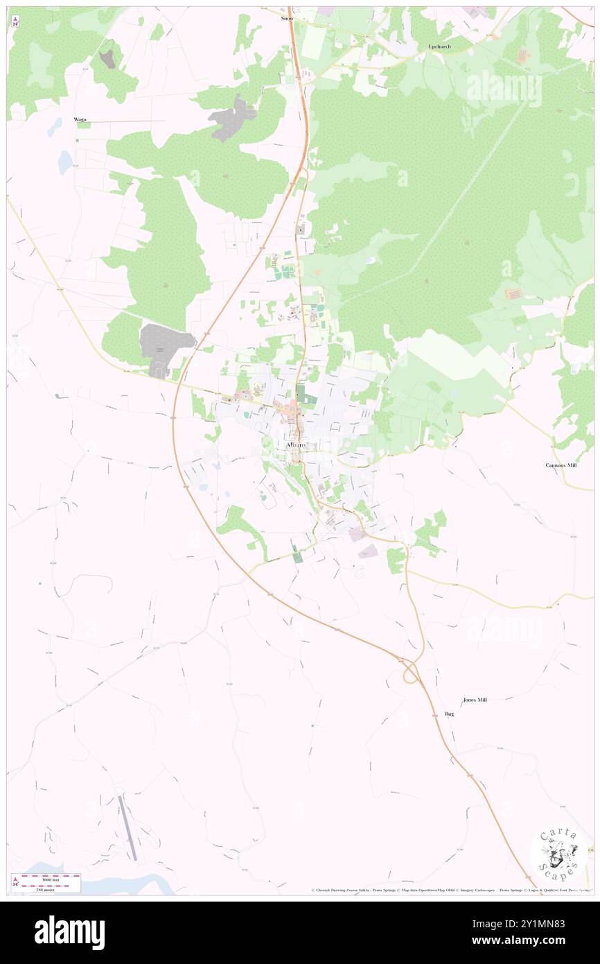 Albany, contea di Clinton, Stati Uniti, Stati Uniti, Kentucky, N 36 41' 27'', S 85 8' 4'', MAP, Cartascapes Map pubblicata nel 2024. Esplora Cartascapes, una mappa che rivela i diversi paesaggi, culture ed ecosistemi della Terra. Viaggia attraverso il tempo e lo spazio, scoprendo l'interconnessione del passato, del presente e del futuro del nostro pianeta. Foto Stock