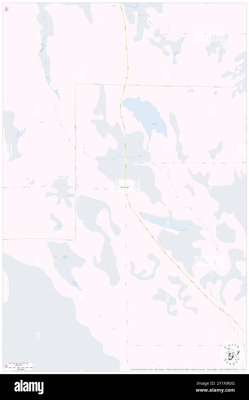 Alvwood, Itasca County, Stati Uniti, Minnesota, N 47 43' 49'', S 94 16' 4'', MAP, Cartascapes Map pubblicata nel 2024. Esplora Cartascapes, una mappa che rivela i diversi paesaggi, culture ed ecosistemi della Terra. Viaggia attraverso il tempo e lo spazio, scoprendo l'interconnessione del passato, del presente e del futuro del nostro pianeta. Foto Stock