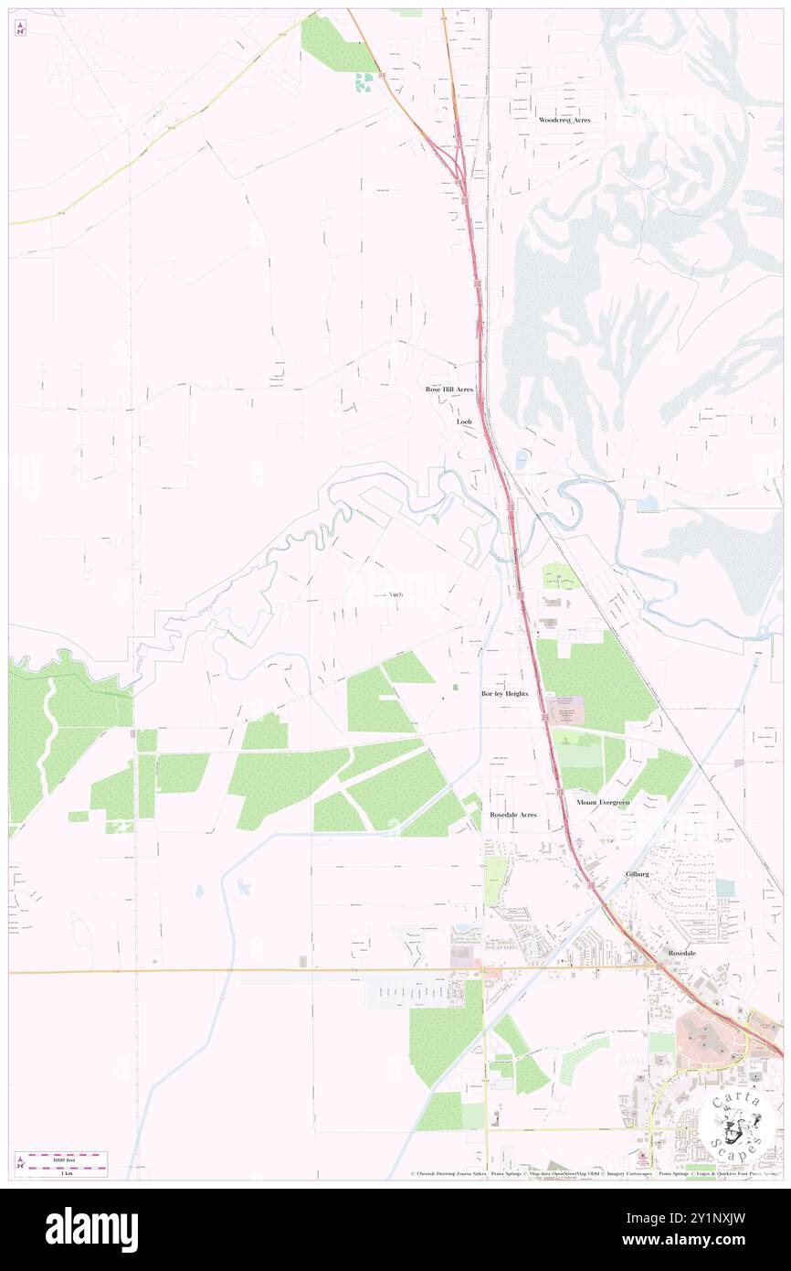 Voth, Jefferson County, Stati Uniti, Stati Uniti, Texas, N 30 10' 30'', S 94 12' 6'', MAP, Cartascapes Map pubblicata nel 2024. Esplora Cartascapes, una mappa che rivela i diversi paesaggi, culture ed ecosistemi della Terra. Viaggia attraverso il tempo e lo spazio, scoprendo l'interconnessione del passato, del presente e del futuro del nostro pianeta. Foto Stock