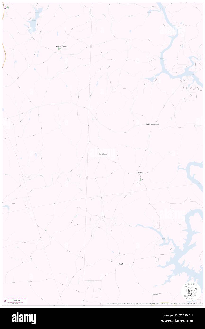 Christiana, Randolph County, Stati Uniti, Alabama, N 33 22' 38'', S 85 38' 24''', mappa, Cartascapes Map pubblicata nel 2024. Esplora Cartascapes, una mappa che rivela i diversi paesaggi, culture ed ecosistemi della Terra. Viaggia attraverso il tempo e lo spazio, scoprendo l'interconnessione del passato, del presente e del futuro del nostro pianeta. Foto Stock