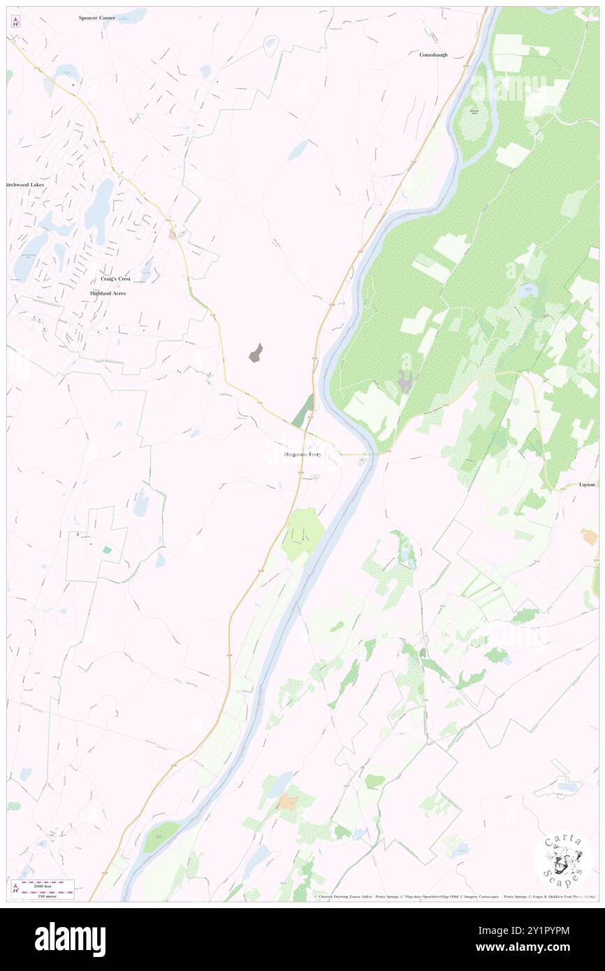 Dingmans Ferry, Pike County, Stati Uniti, Pennsylvania, N 41 13' 12'', S 74 52' 16'', MAP, Cartascapes Map pubblicata nel 2024. Esplora Cartascapes, una mappa che rivela i diversi paesaggi, culture ed ecosistemi della Terra. Viaggia attraverso il tempo e lo spazio, scoprendo l'interconnessione del passato, del presente e del futuro del nostro pianeta. Foto Stock