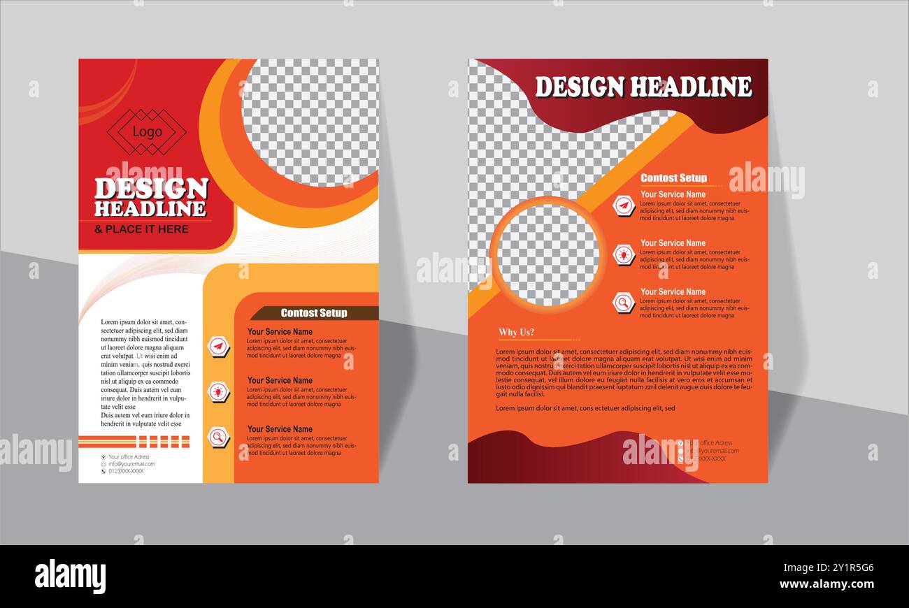 Questo è un volantino progettato da adobe Illustrator, tipo di file EPS, ai e formato jpeg. questo design è adatto per il design di volantini. Illustrazione Vettoriale