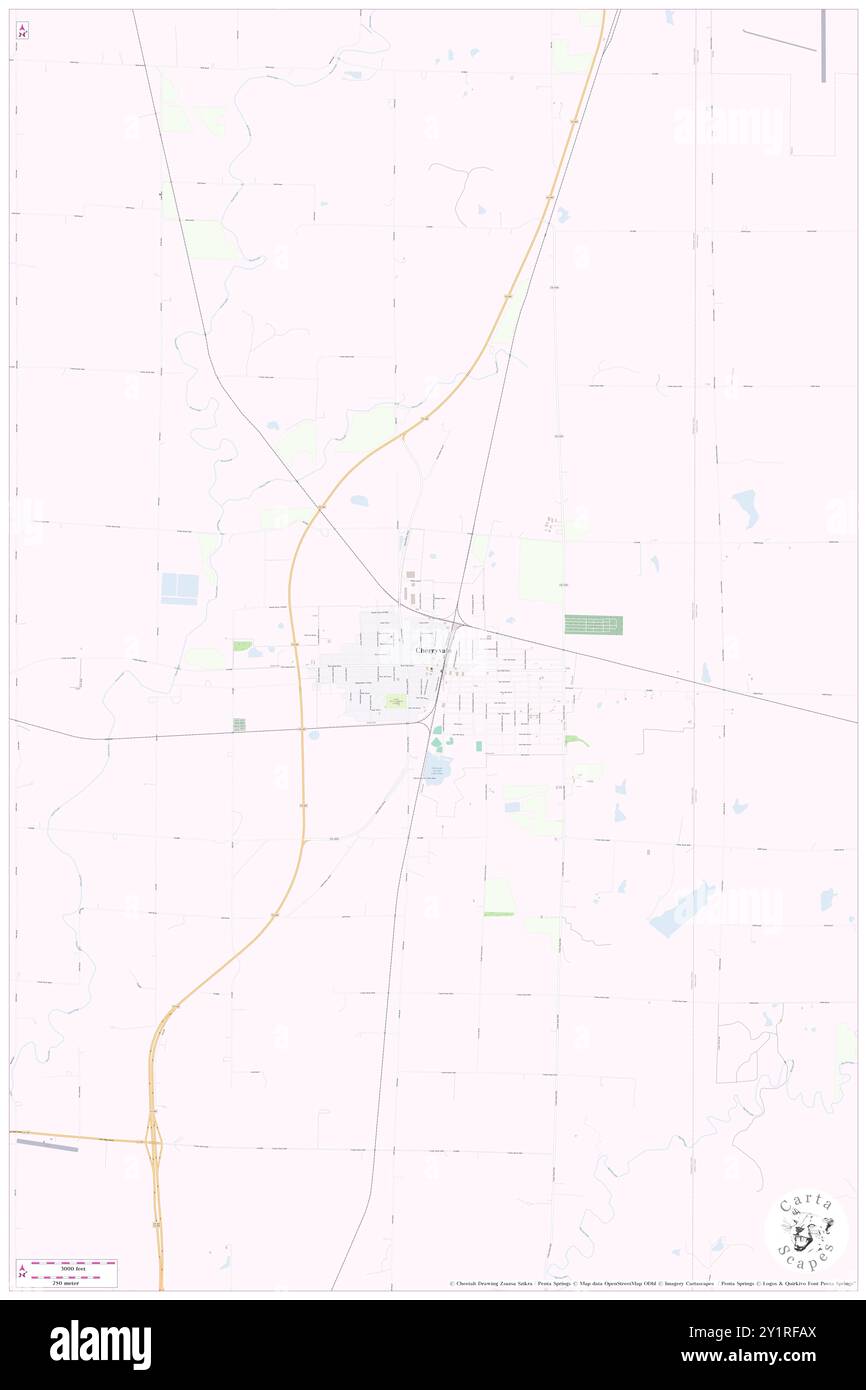 Cherryvale, Montgomery County, Stati Uniti, Kansas, N 37 16' 13'', S 95 33' 8'', MAP, Cartascapes Map pubblicata nel 2024. Esplora Cartascapes, una mappa che rivela i diversi paesaggi, culture ed ecosistemi della Terra. Viaggia attraverso il tempo e lo spazio, scoprendo l'interconnessione del passato, del presente e del futuro del nostro pianeta. Foto Stock