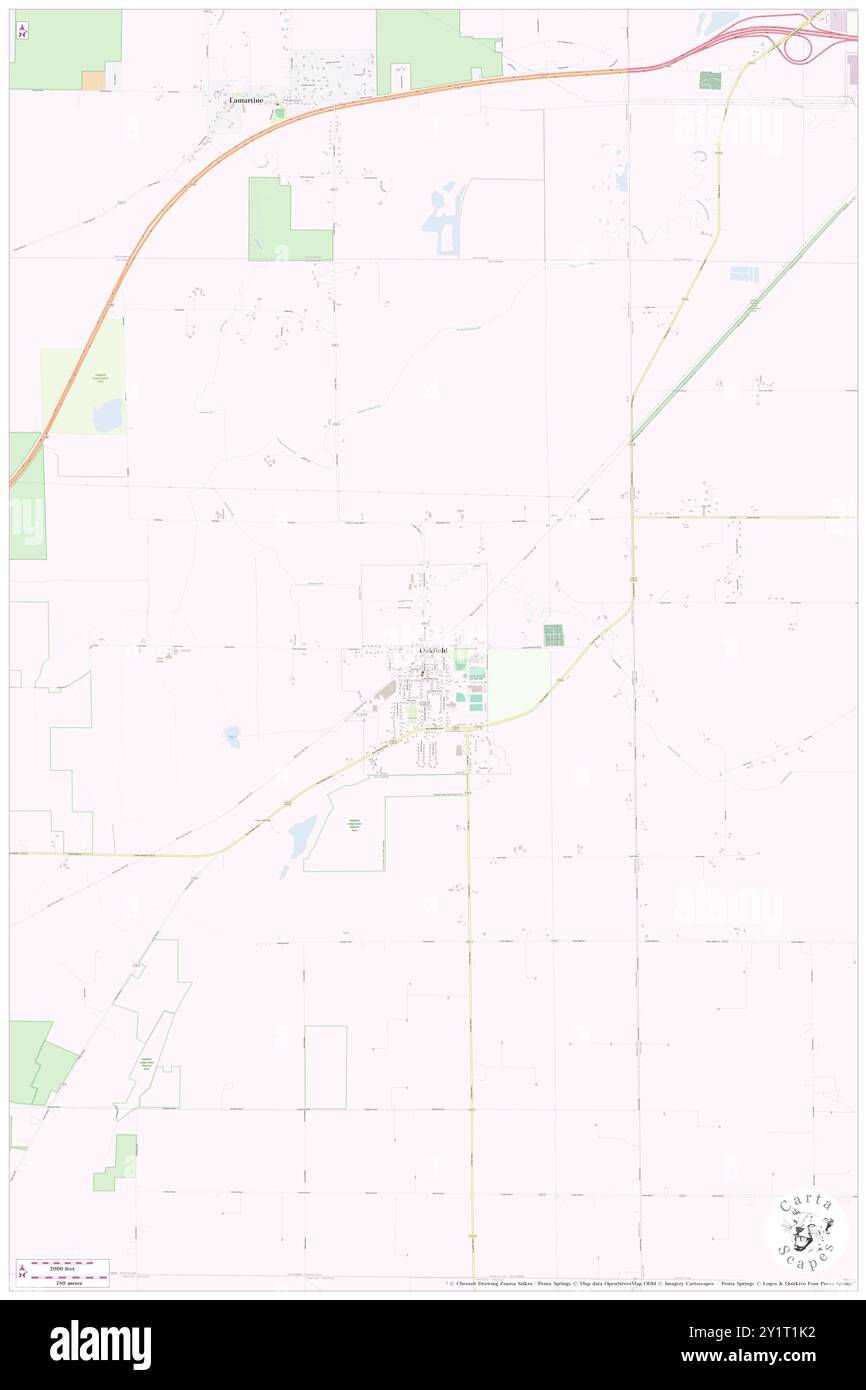 Oakfield, Fond du Lac County, Stati Uniti, Wisconsin, N 43 41' 9'', S 88 32' 47'', MAP, Cartascapes Map pubblicata nel 2024. Esplora Cartascapes, una mappa che rivela i diversi paesaggi, culture ed ecosistemi della Terra. Viaggia attraverso il tempo e lo spazio, scoprendo l'interconnessione del passato, del presente e del futuro del nostro pianeta. Foto Stock