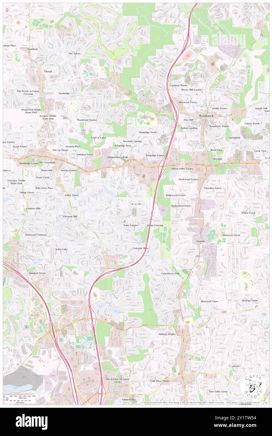 Falcon Hills, Cobb County, Stati Uniti, Georgia, N 34 4' 25'', S 84 32' 44'', MAP, Cartascapes Map pubblicata nel 2024. Esplora Cartascapes, una mappa che rivela i diversi paesaggi, culture ed ecosistemi della Terra. Viaggia attraverso il tempo e lo spazio, scoprendo l'interconnessione del passato, del presente e del futuro del nostro pianeta. Foto Stock