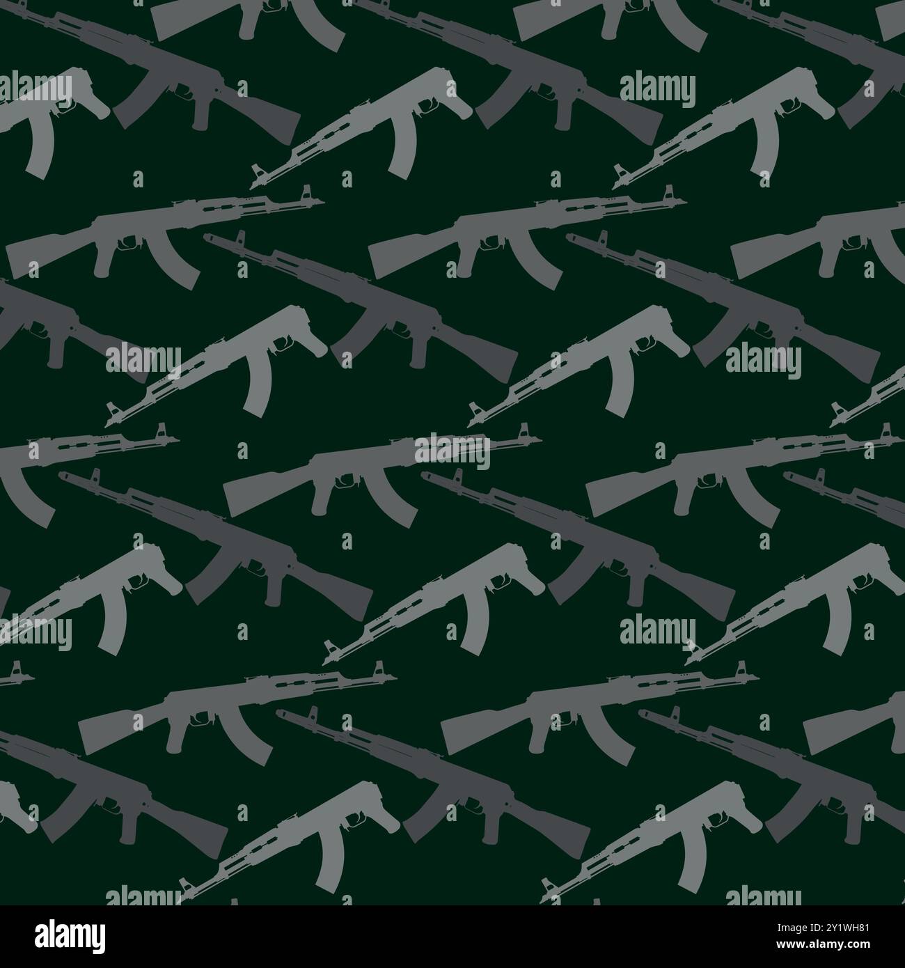 Armi dell'esercito sovietico. Il leggendario fucile d'assalto AK Illustrazione Vettoriale