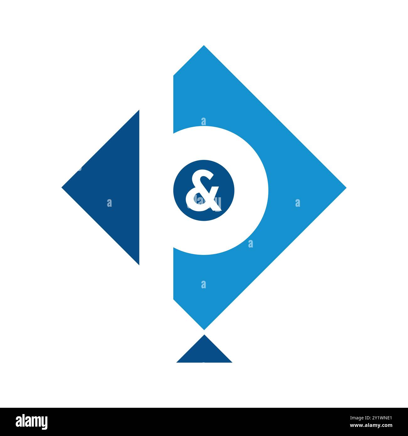 Combinazione B e P Letter Design 01 Illustrazione Vettoriale