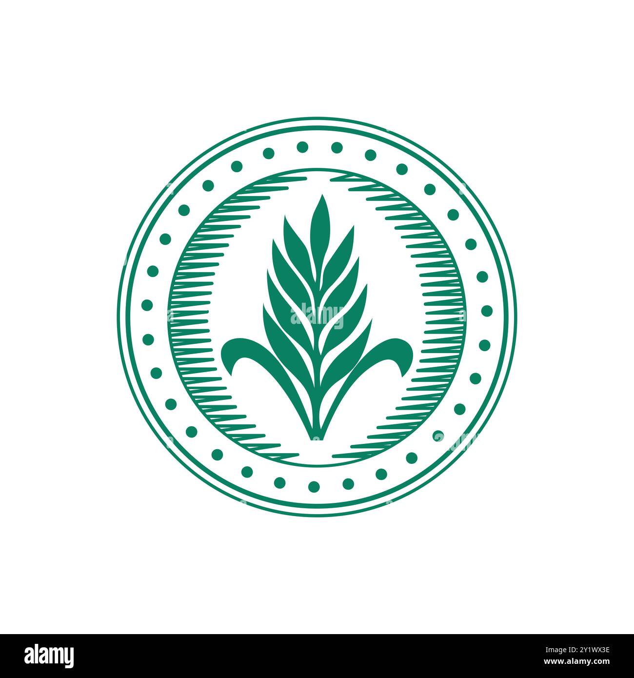 orecchie di grano, cesoie e coni di luppolo per design Illustrazione Vettoriale