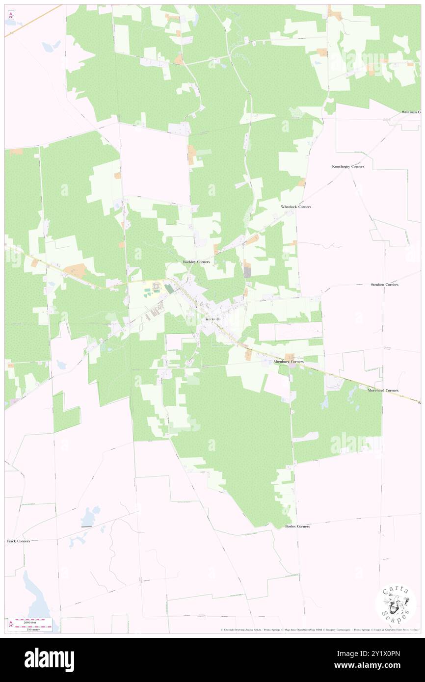 Townville, contea di Crawford, Stati Uniti, Pennsylvania, N 41 40' 40'', S 79 52' 47'', MAP, Cartascapes Map pubblicata nel 2024. Esplora Cartascapes, una mappa che rivela i diversi paesaggi, culture ed ecosistemi della Terra. Viaggia attraverso il tempo e lo spazio, scoprendo l'interconnessione del passato, del presente e del futuro del nostro pianeta. Foto Stock