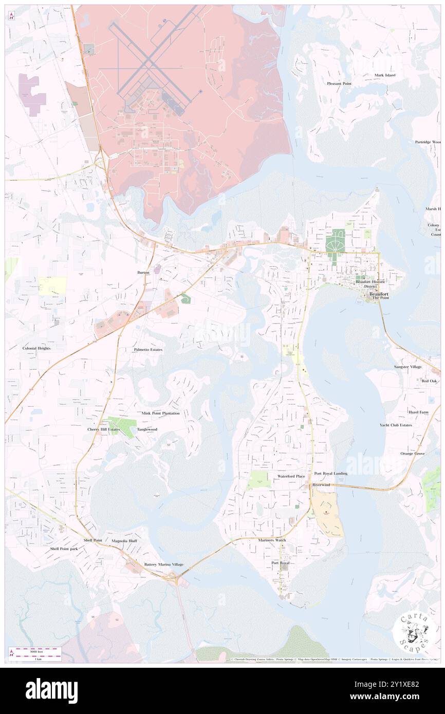 Salem Plantation, Beaufort County, Stati Uniti, Carolina del Sud, N 32 25' 25'', S 80 42' 21'', mappa, Cartascapes Map pubblicata nel 2024. Esplora Cartascapes, una mappa che rivela i diversi paesaggi, culture ed ecosistemi della Terra. Viaggia attraverso il tempo e lo spazio, scoprendo l'interconnessione del passato, del presente e del futuro del nostro pianeta. Foto Stock