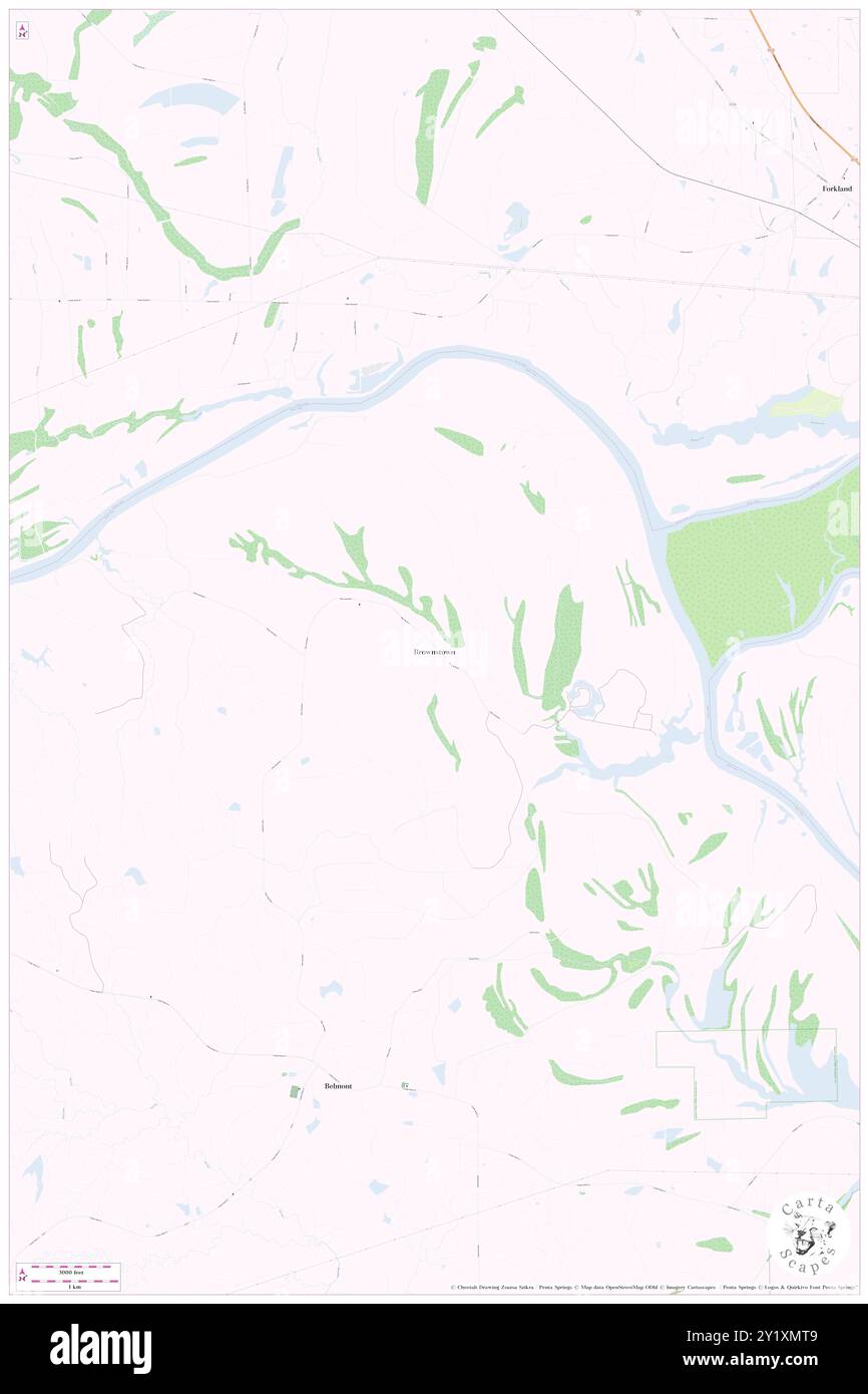 Brownstown, Sumter County, Stati Uniti, Alabama, N 32 36' 7'', S 87 55' 52''', MAP, Cartascapes Map pubblicata nel 2024. Esplora Cartascapes, una mappa che rivela i diversi paesaggi, culture ed ecosistemi della Terra. Viaggia attraverso il tempo e lo spazio, scoprendo l'interconnessione del passato, del presente e del futuro del nostro pianeta. Foto Stock