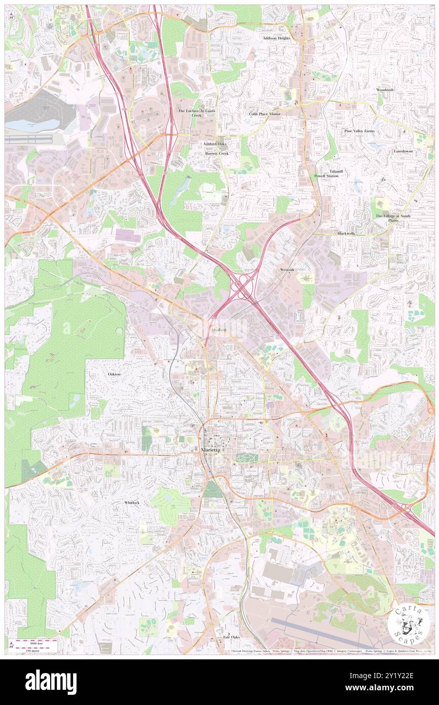 Elizabeth, contea di Cobb, Stati Uniti, Stati Uniti, Georgia, N 33 58' 34'', S 84 32' 50'', MAP, Cartascapes Map pubblicata nel 2024. Esplora Cartascapes, una mappa che rivela i diversi paesaggi, culture ed ecosistemi della Terra. Viaggia attraverso il tempo e lo spazio, scoprendo l'interconnessione del passato, del presente e del futuro del nostro pianeta. Foto Stock