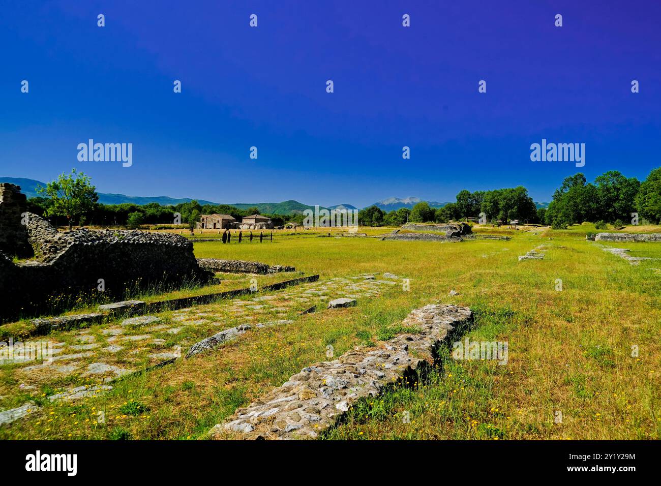 Grumentum, area echeologica dell'antica città romana, potenza, Basilicata, ​​the Italia Foto Stock
