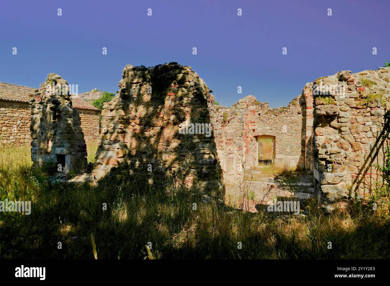 Grumentum, area echeologica dell'antica città romana, potenza, Basilicata, ​​the Italia Foto Stock