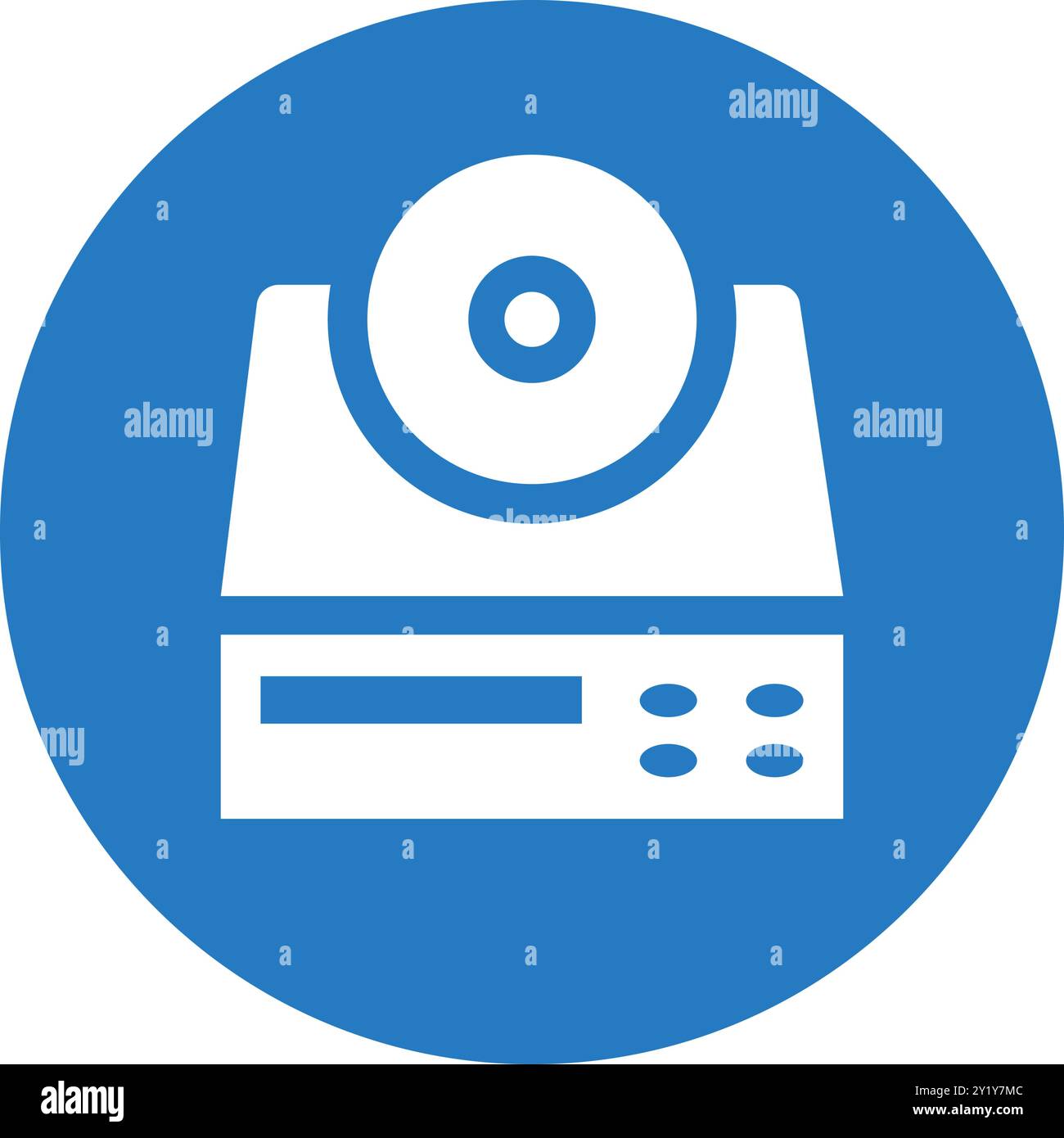 Design di CD, unità, lettore per uso commerciale, Web, supporti di stampa o qualsiasi tipo di progetto. Illustrazione Vettoriale