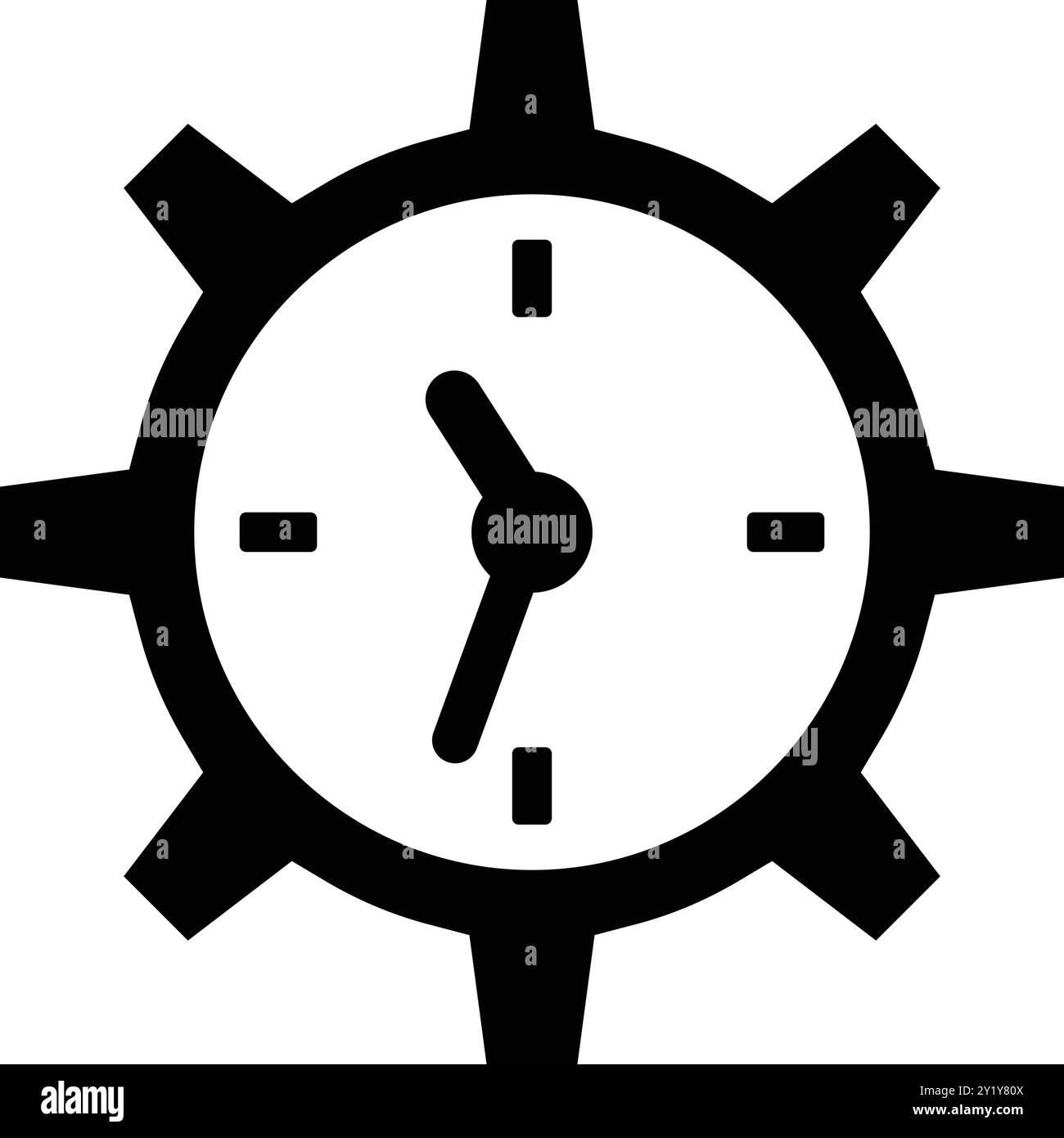 Progettazione di icone di orologio, scadenza, efficienza per uso commerciale, Web, supporti di stampa o qualsiasi tipo di progetto. Illustrazione Vettoriale