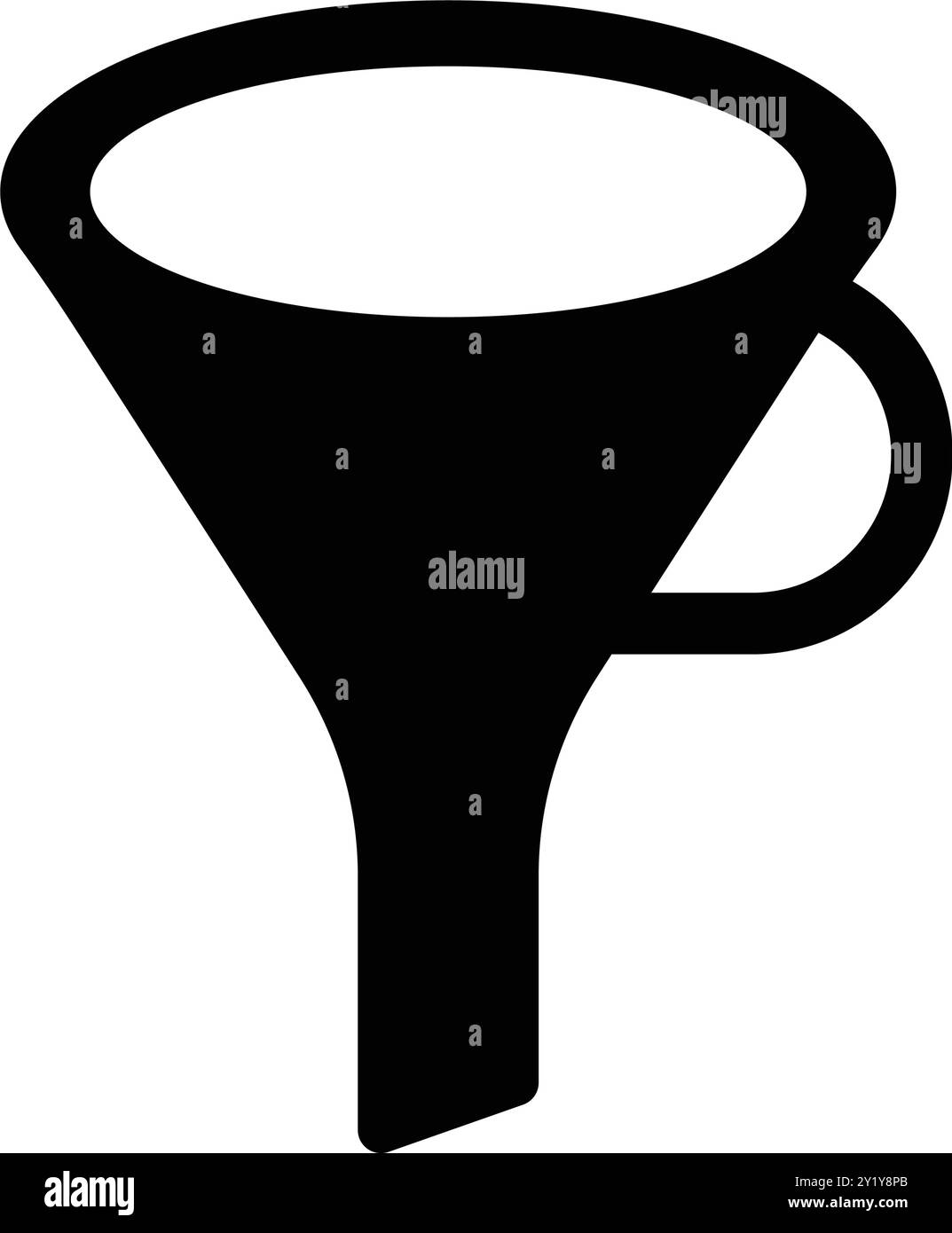 Filtra, imbuto icon design per uso commerciale, Web, supporti di stampa o qualsiasi tipo di progetto. Illustrazione Vettoriale