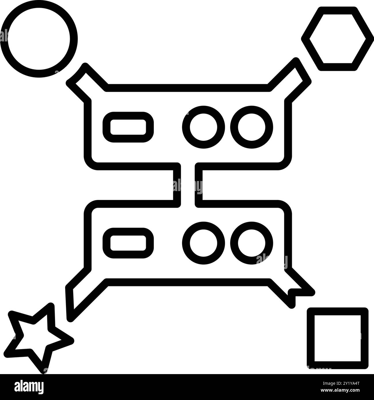 Variabilità, varietà, progettazione di icone di big data per uso commerciale, Web, supporti di stampa o qualsiasi tipo di progetto. Illustrazione Vettoriale