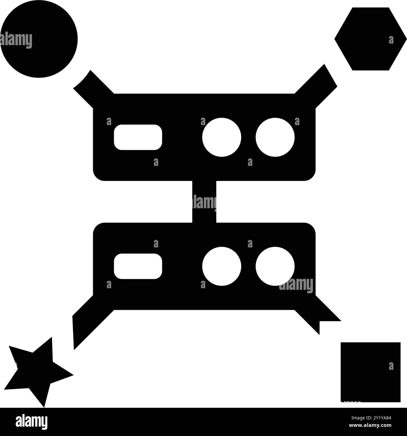 Variabilità, varietà, progettazione di icone di big data per uso commerciale, Web, supporti di stampa o qualsiasi tipo di progetto. Illustrazione Vettoriale