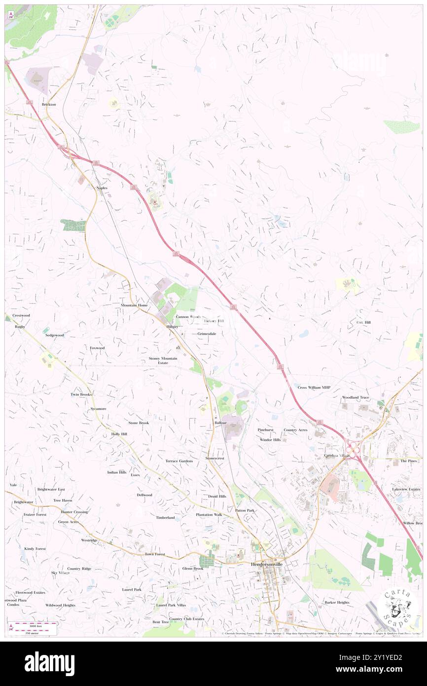 Hickory Hill, contea di Henderson, Stati Uniti, Carolina del Nord, N 35 21' 59'', S 82 28' 25'', MAP, Cartascapes Map pubblicata nel 2024. Esplora Cartascapes, una mappa che rivela i diversi paesaggi, culture ed ecosistemi della Terra. Viaggia attraverso il tempo e lo spazio, scoprendo l'interconnessione del passato, del presente e del futuro del nostro pianeta. Foto Stock