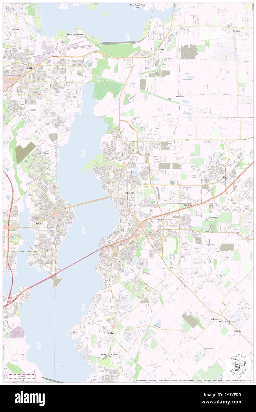 Rockwall, Contea di Rockwall, Stati Uniti, Stati Uniti, Texas, N 32 55' 52'', S 96 27' 34'', MAP, Cartascapes Map pubblicata nel 2024. Esplora Cartascapes, una mappa che rivela i diversi paesaggi, culture ed ecosistemi della Terra. Viaggia attraverso il tempo e lo spazio, scoprendo l'interconnessione del passato, del presente e del futuro del nostro pianeta. Foto Stock