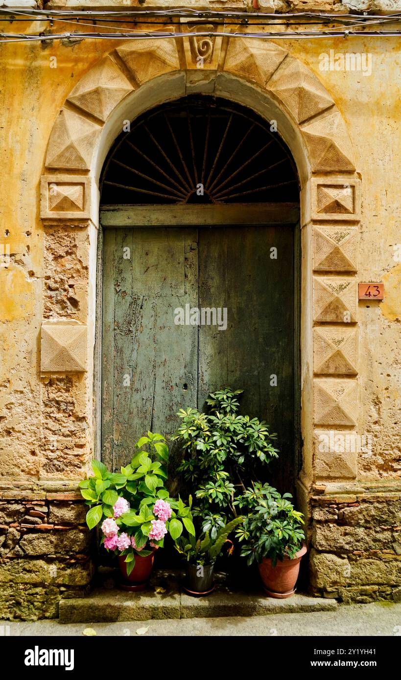 Lentiscosa, l'antico borgo, Salerno, Campania, Italia Foto Stock