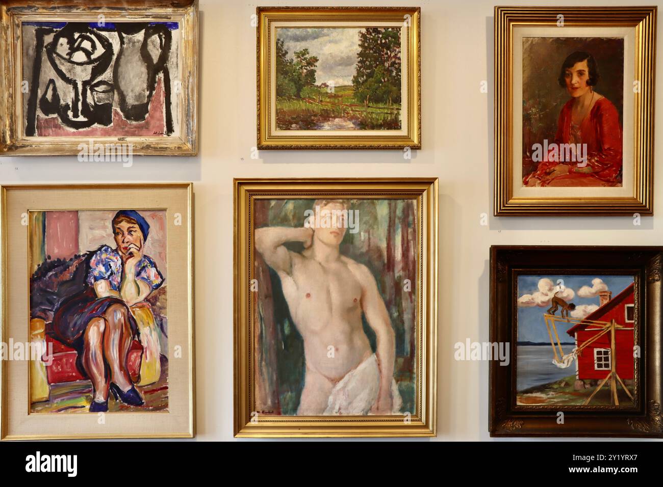Kirppilä collezione privata del museo d'arte di Helsinki, Finlandia, agosto 2024 Foto Stock