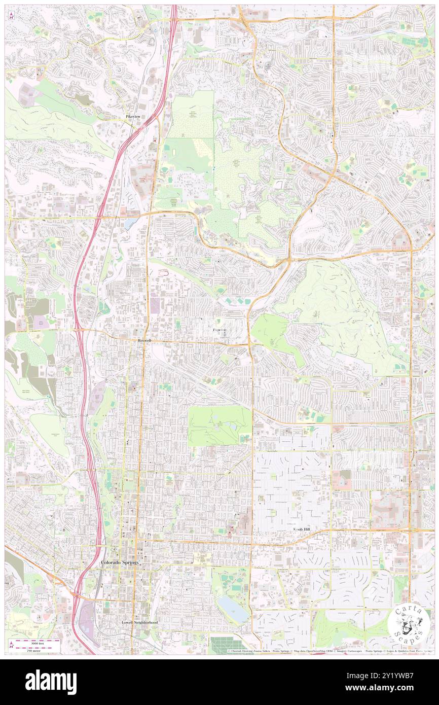 Papeton, El Paso County, Stati Uniti, Stati Uniti, Colorado, N 38 52' 34'', S 104 48' 6'', MAP, Cartascapes Map pubblicata nel 2024. Esplora Cartascapes, una mappa che rivela i diversi paesaggi, culture ed ecosistemi della Terra. Viaggia attraverso il tempo e lo spazio, scoprendo l'interconnessione del passato, del presente e del futuro del nostro pianeta. Foto Stock