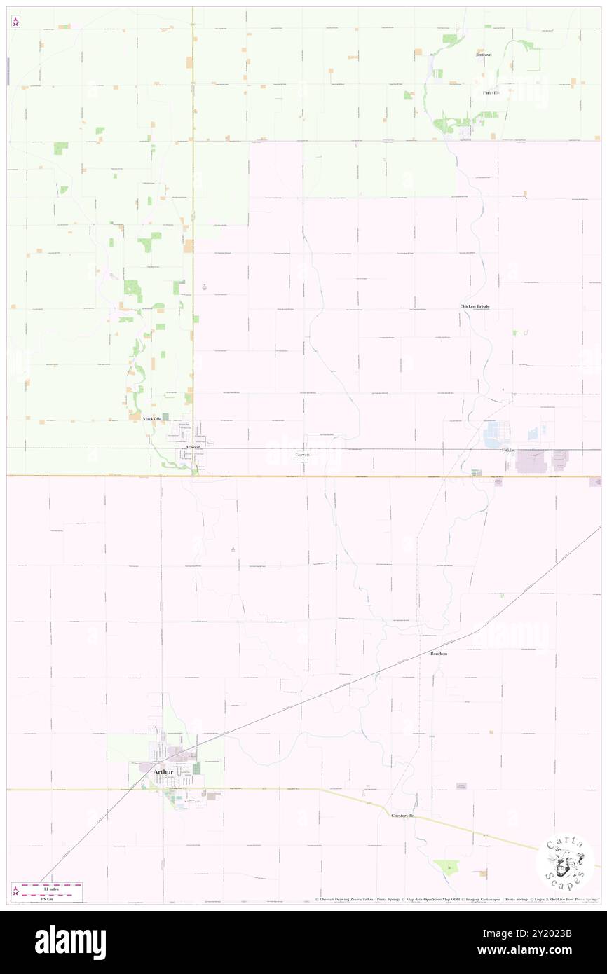 Garrett, Douglas County, Stati Uniti, Illinois, N 39 47' 55'', S 88 25' 27'', MAP, Cartascapes Map pubblicata nel 2024. Esplora Cartascapes, una mappa che rivela i diversi paesaggi, culture ed ecosistemi della Terra. Viaggia attraverso il tempo e lo spazio, scoprendo l'interconnessione del passato, del presente e del futuro del nostro pianeta. Foto Stock