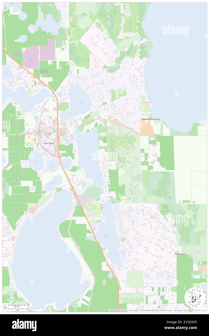 Lakeside Village Mobile Home Park, Highlands County, Stati Uniti, Stati Uniti, Florida, N 27 17' 13'', S 81 20' 7'', MAP, Cartascapes Map pubblicata nel 2024. Esplora Cartascapes, una mappa che rivela i diversi paesaggi, culture ed ecosistemi della Terra. Viaggia attraverso il tempo e lo spazio, scoprendo l'interconnessione del passato, del presente e del futuro del nostro pianeta. Foto Stock