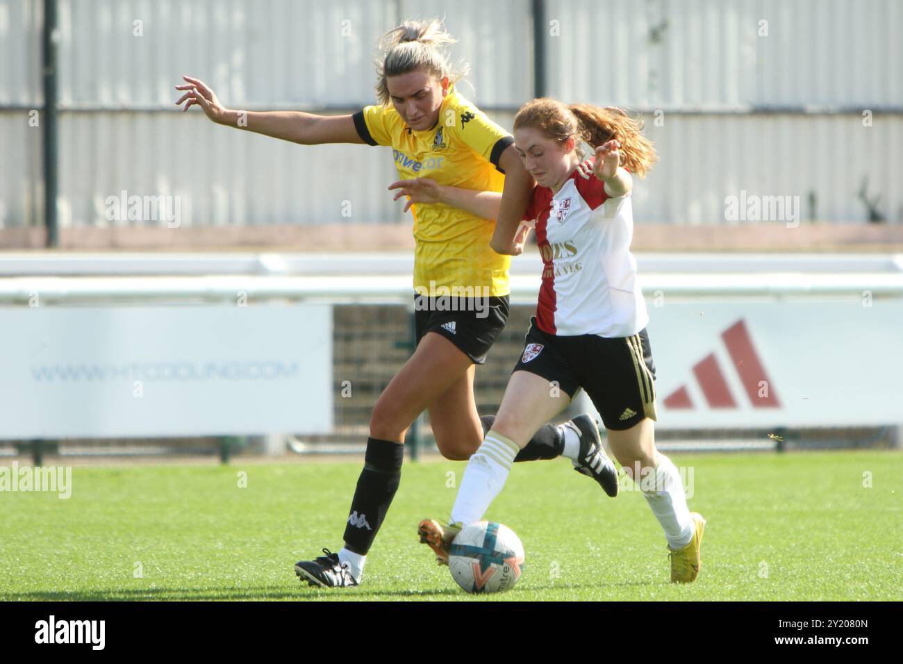 Woking FC Women vs Abbey Rangers FC Women Southern Regional Womens Football League at Kingfield Woking FC 8 set 2024 Foto Stock