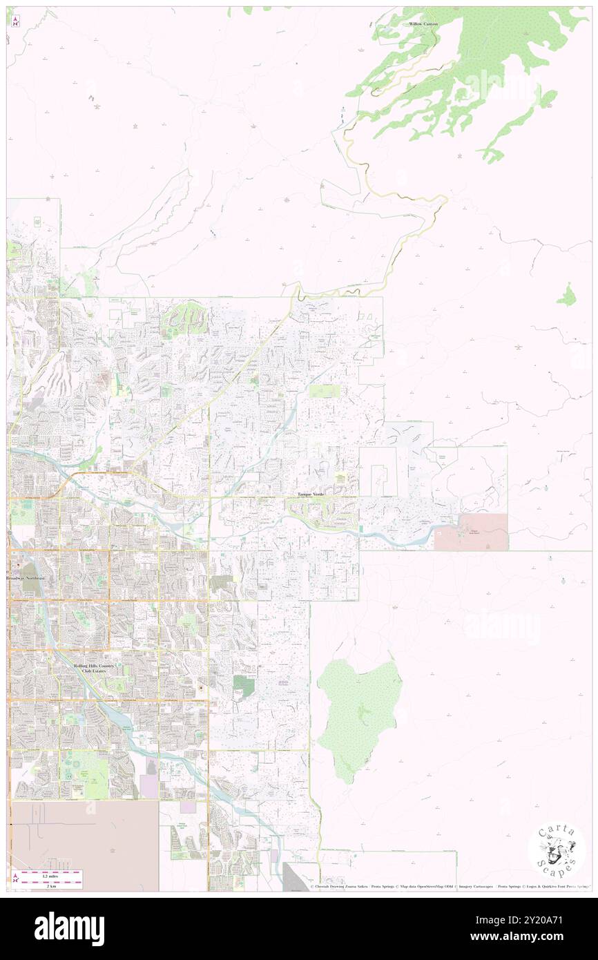 Tanque Verde, Pima County, Stati Uniti, Stati Uniti, Arizona, N 32 15' 6'', S 110 44' 14'', MAP, Cartascapes Map pubblicata nel 2024. Esplora Cartascapes, una mappa che rivela i diversi paesaggi, culture ed ecosistemi della Terra. Viaggia attraverso il tempo e lo spazio, scoprendo l'interconnessione del passato, del presente e del futuro del nostro pianeta. Foto Stock