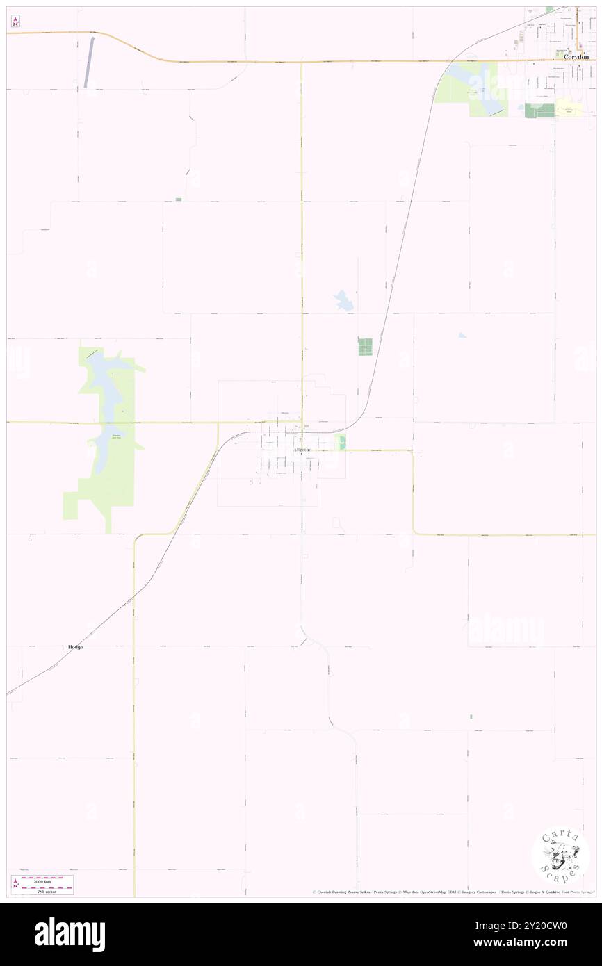 Allerton, Wayne County, Stati Uniti, Stati Uniti, Iowa, N 40 42' 23'', S 93 21' 54'', mappa, Cartascapes Map pubblicata nel 2024. Esplora Cartascapes, una mappa che rivela i diversi paesaggi, culture ed ecosistemi della Terra. Viaggia attraverso il tempo e lo spazio, scoprendo l'interconnessione del passato, del presente e del futuro del nostro pianeta. Foto Stock