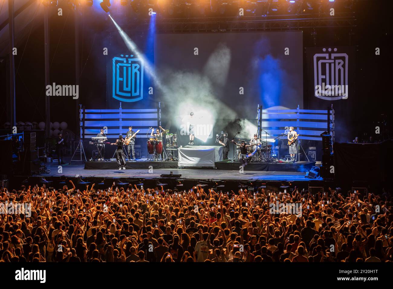 Festival vive Latino España, tercera edición, celebrado en Zaragoza los días 6 y 7 de septiembre de 2024. Foto Stock