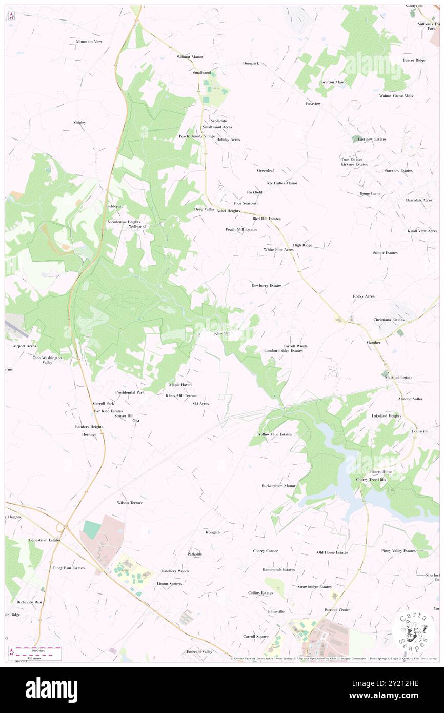 Klee Mill, Carroll County, Stati Uniti, Stati Uniti, Maryland, N 39 27' 58'', S 76 58' 10'', MAP, Cartascapes Map pubblicata nel 2024. Esplora Cartascapes, una mappa che rivela i diversi paesaggi, culture ed ecosistemi della Terra. Viaggia attraverso il tempo e lo spazio, scoprendo l'interconnessione del passato, del presente e del futuro del nostro pianeta. Foto Stock