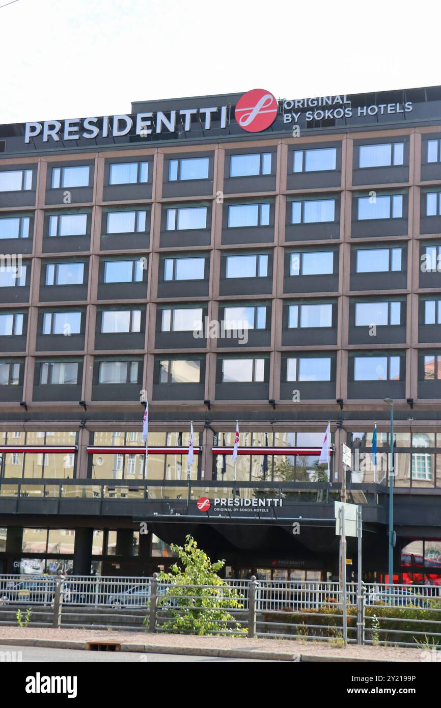 Hotel Presidentti, un hotel Sokos nel centro di Helsinki, Finlandia, agosto 2024 Foto Stock