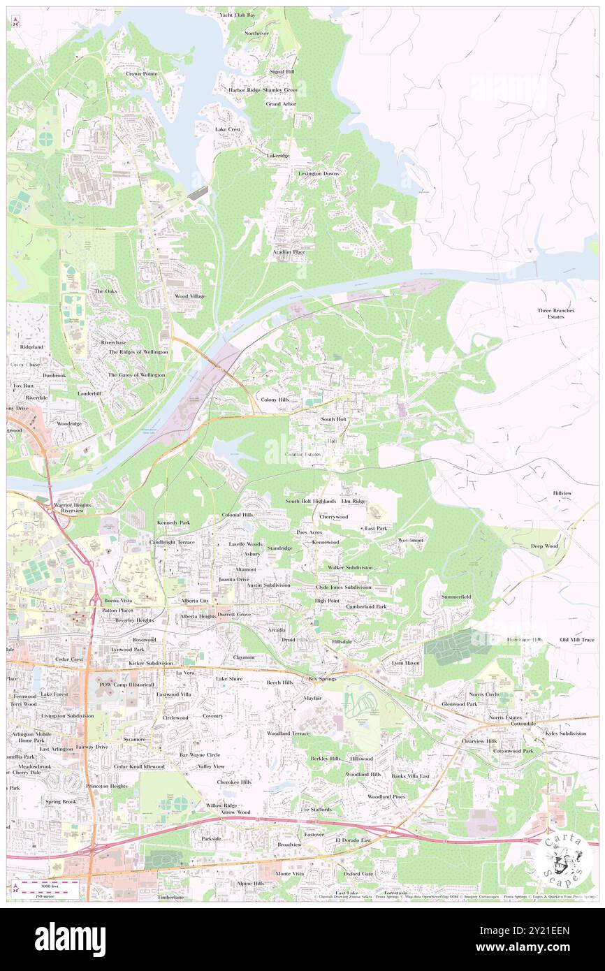 Cadillac Estates, Tuscaloosa County, Stati Uniti, Alabama, N 33 13' 40'', S 87 29' 21'', mappa, Cartascapes Map pubblicata nel 2024. Esplora Cartascapes, una mappa che rivela i diversi paesaggi, culture ed ecosistemi della Terra. Viaggia attraverso il tempo e lo spazio, scoprendo l'interconnessione del passato, del presente e del futuro del nostro pianeta. Foto Stock