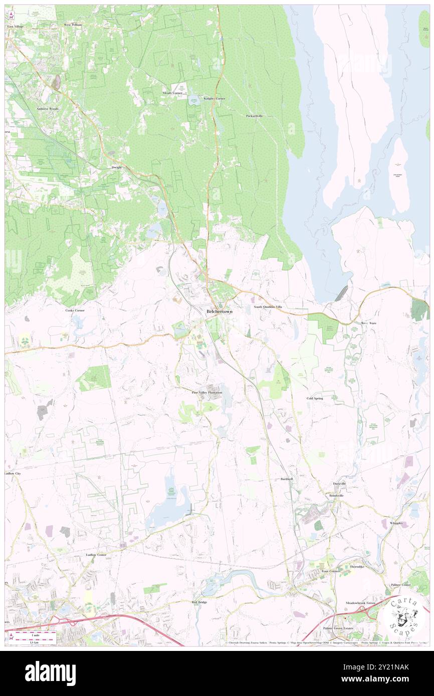 Belchertown, Hampshire County, Stati Uniti, Stati Uniti, Massachusetts, N 42 16' 37'', S 72 24' 3'', MAP, Cartascapes Map pubblicata nel 2024. Esplora Cartascapes, una mappa che rivela i diversi paesaggi, culture ed ecosistemi della Terra. Viaggia attraverso il tempo e lo spazio, scoprendo l'interconnessione del passato, del presente e del futuro del nostro pianeta. Foto Stock