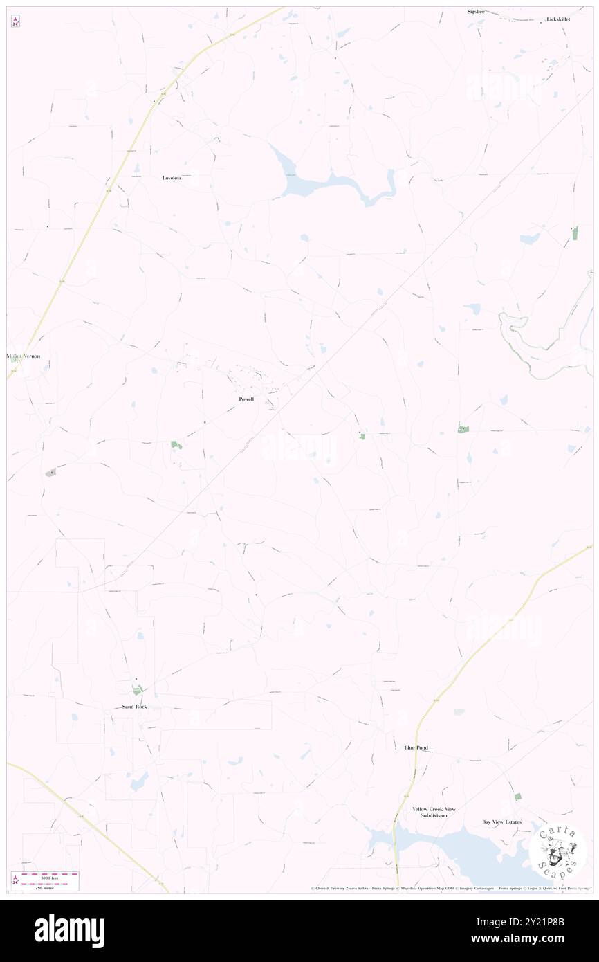 Mount Zion (località storica), Cherokee County, Stati Uniti, Alabama, N 34 16' 45'', S 85 44' 24''', mappa, Cartascapes Map pubblicata nel 2024. Esplora Cartascapes, una mappa che rivela i diversi paesaggi, culture ed ecosistemi della Terra. Viaggia attraverso il tempo e lo spazio, scoprendo l'interconnessione del passato, del presente e del futuro del nostro pianeta. Foto Stock