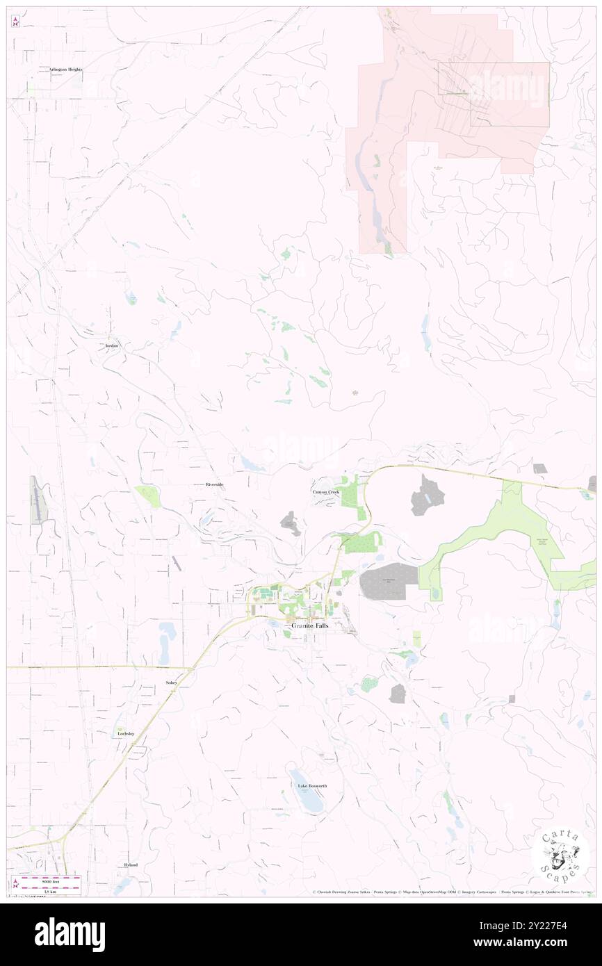 Jordan Road-Canyon Creek, Snohomish County, Stati Uniti, Stati Uniti, Washington, N 48 6' 55'', S 121 59' 14'', MAP, Cartascapes Map pubblicata nel 2024. Esplora Cartascapes, una mappa che rivela i diversi paesaggi, culture ed ecosistemi della Terra. Viaggia attraverso il tempo e lo spazio, scoprendo l'interconnessione del passato, del presente e del futuro del nostro pianeta. Foto Stock